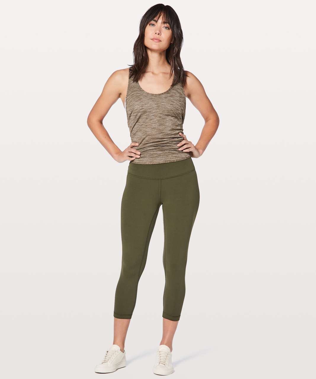 NWT Lululemon Align High-Rise Crop 21 DKOV Dark Olive Green size