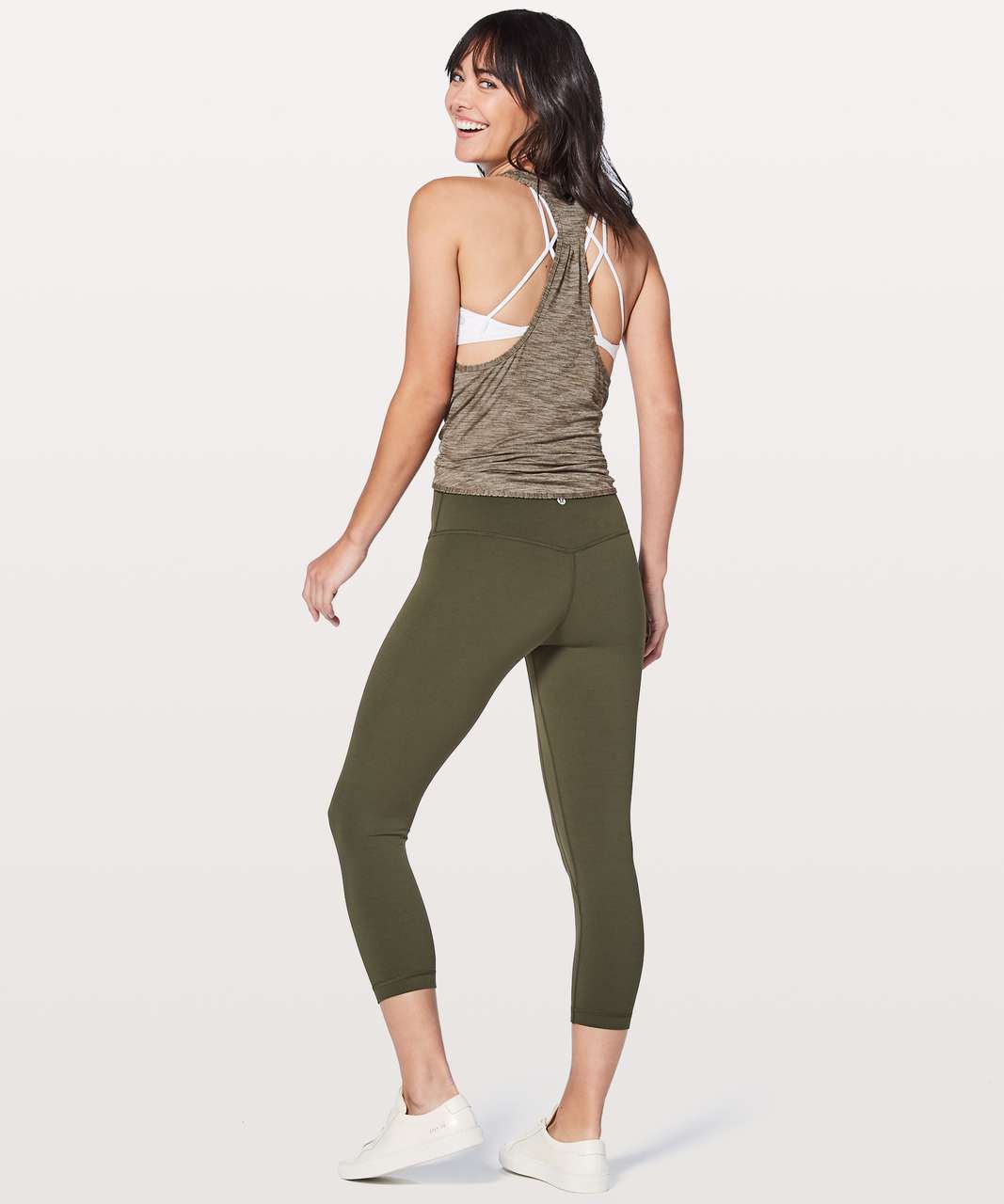 Lululemon Align Crop *21 - Dark Olive (First Release) - lulu fanatics