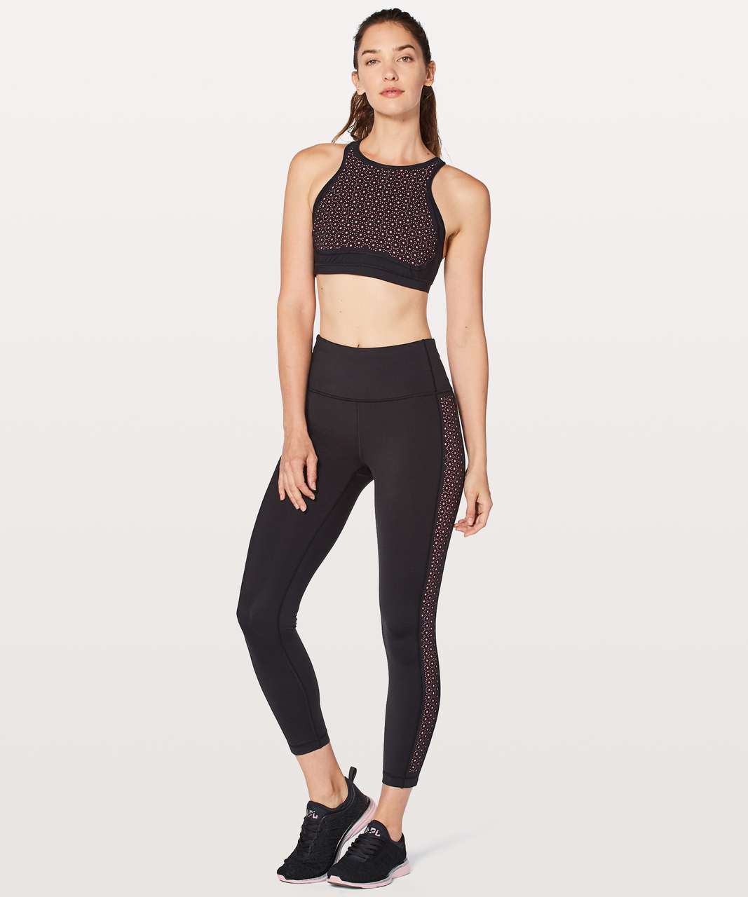 Lululemon Colour Me Quick Bra - Black / Flash Light Tone