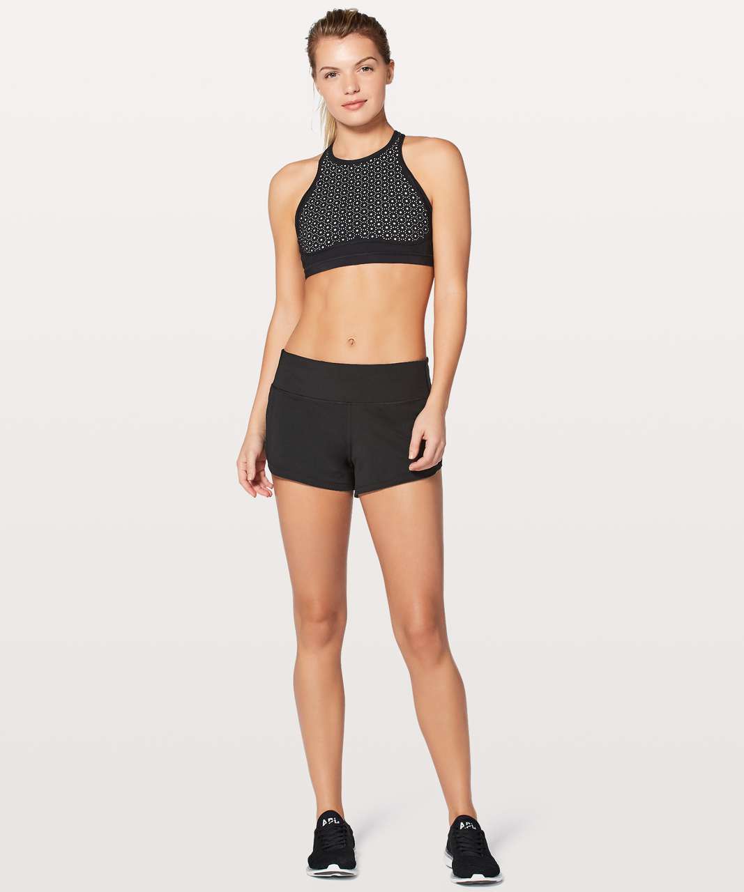 Lululemon Colour Me Quick Short 3" - Black / White