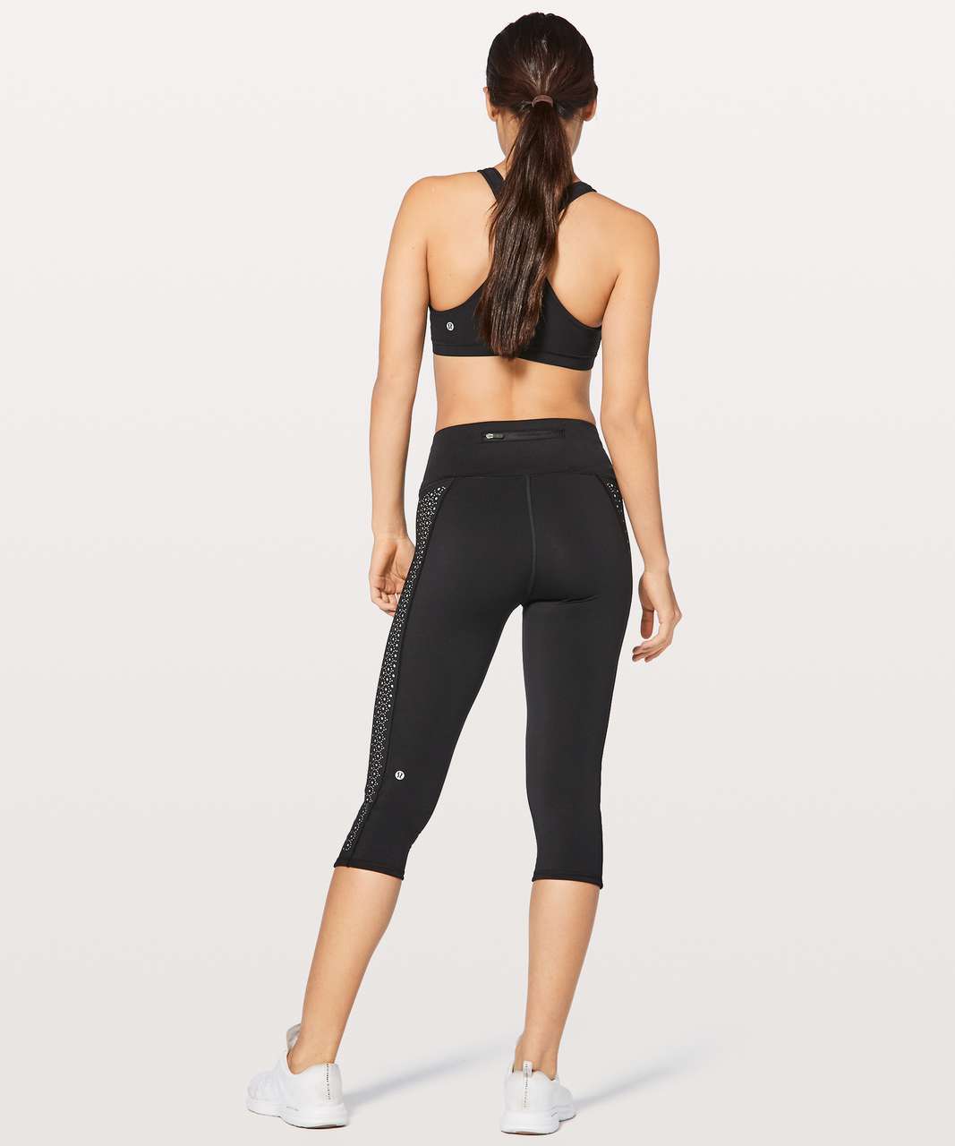 Lululemon Colour Me Quick Cropped Black Leggings Size 6 - $23 - From Bailey