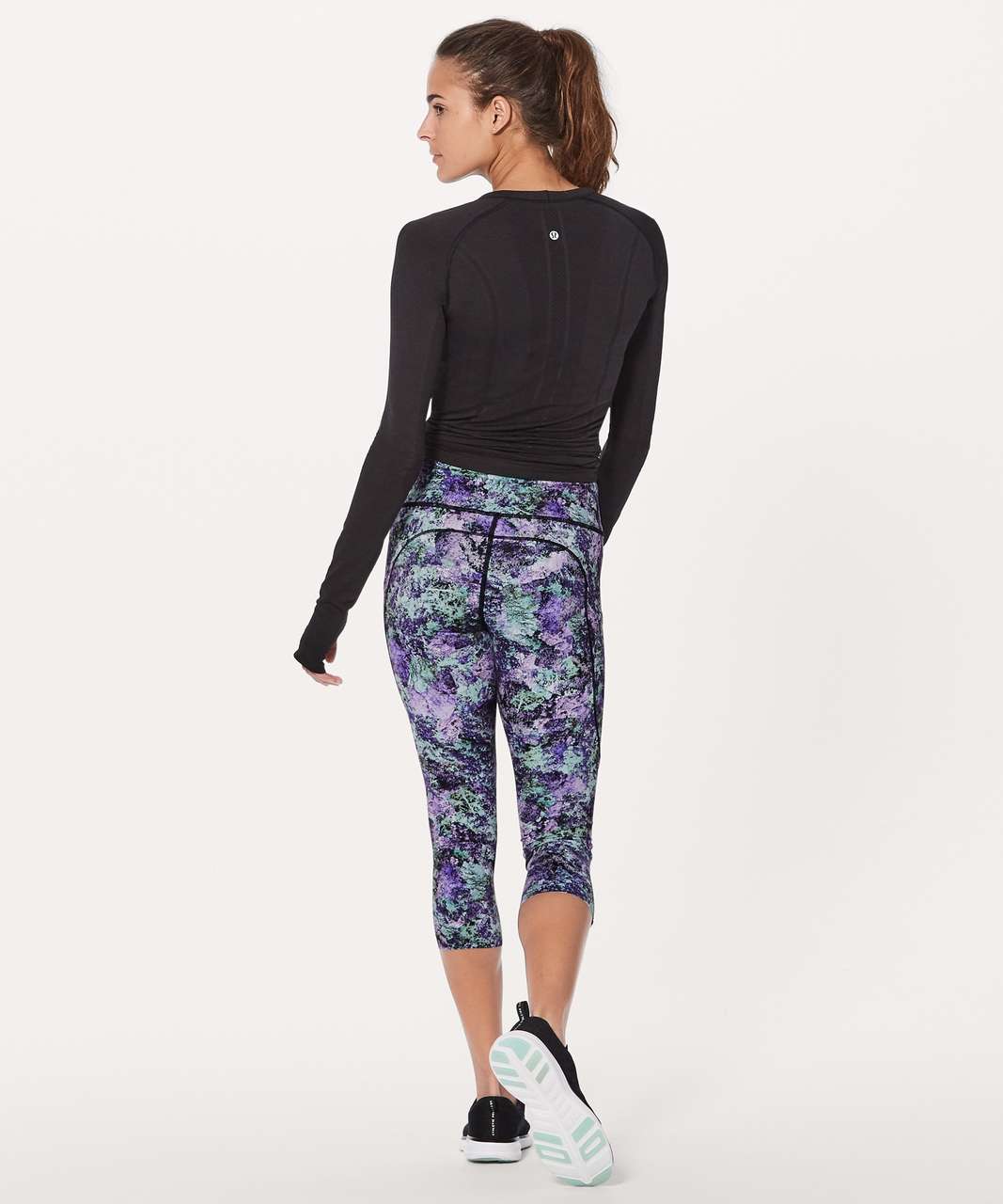 Lululemon Fast and Free High Rise Crop 23 - Dimensional Icing