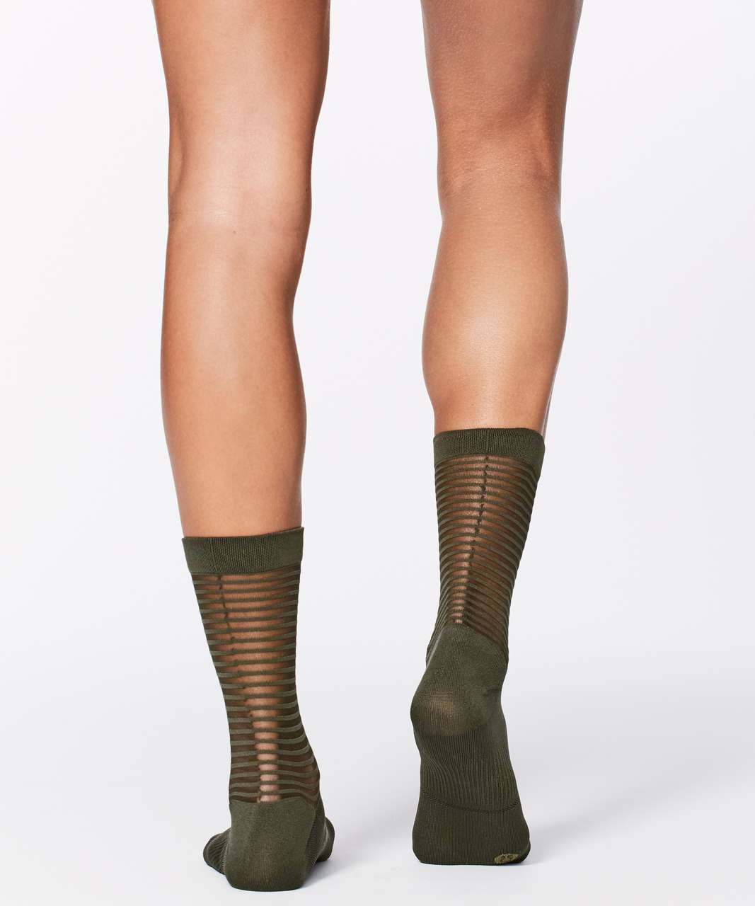 Lululemon Light On Your Toes Sock - Dark Olive