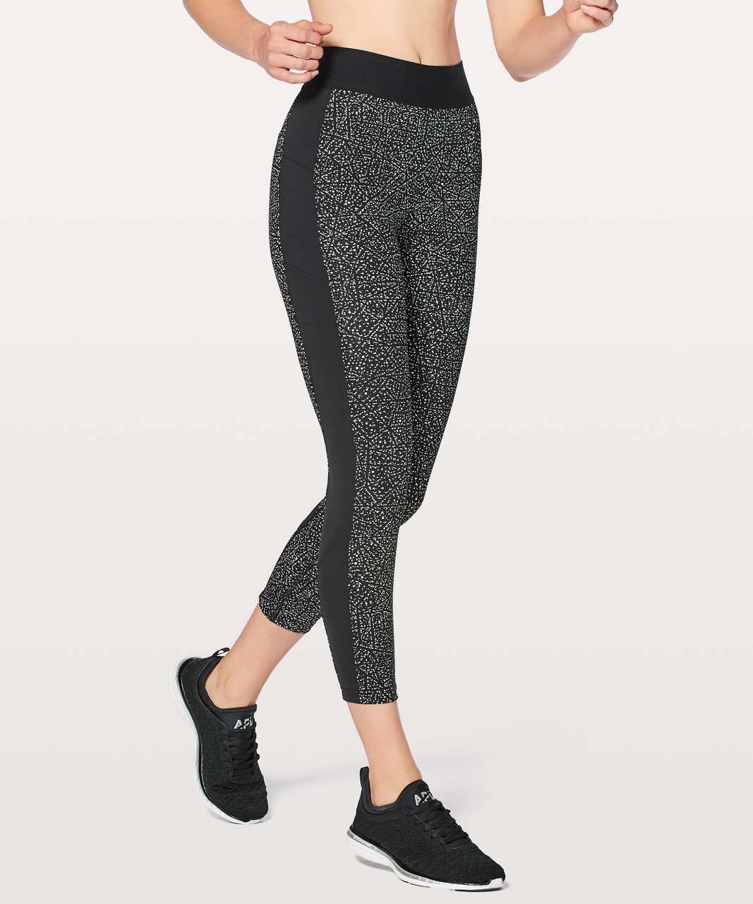 Lululemon Box It Out Tight - Night View White Black / Black - lulu fanatics