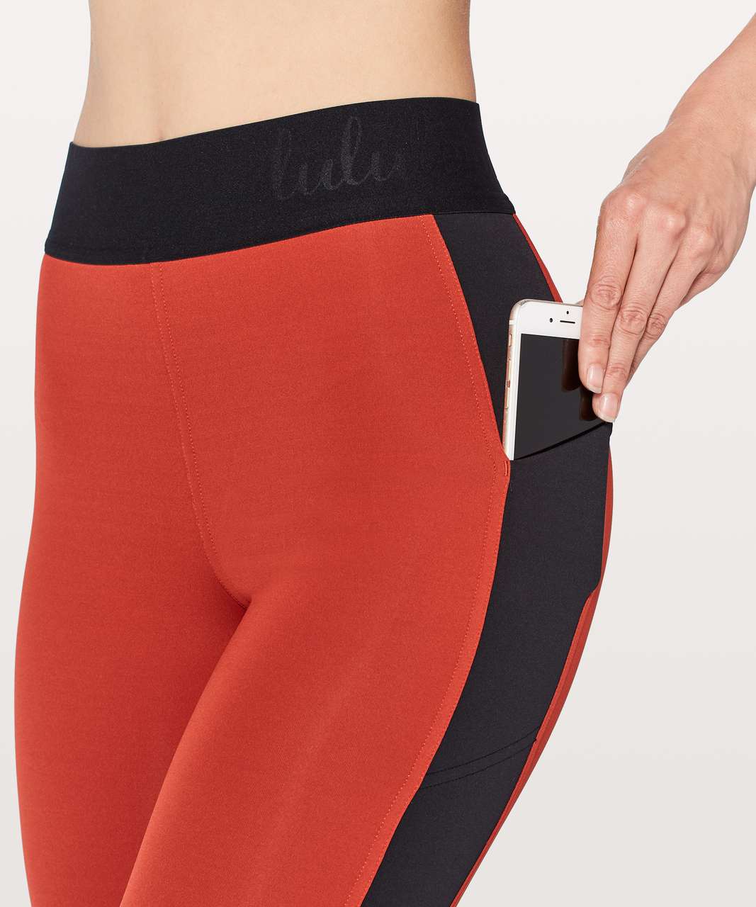 Lululemon Box It Out Tight - Bonfire / Black