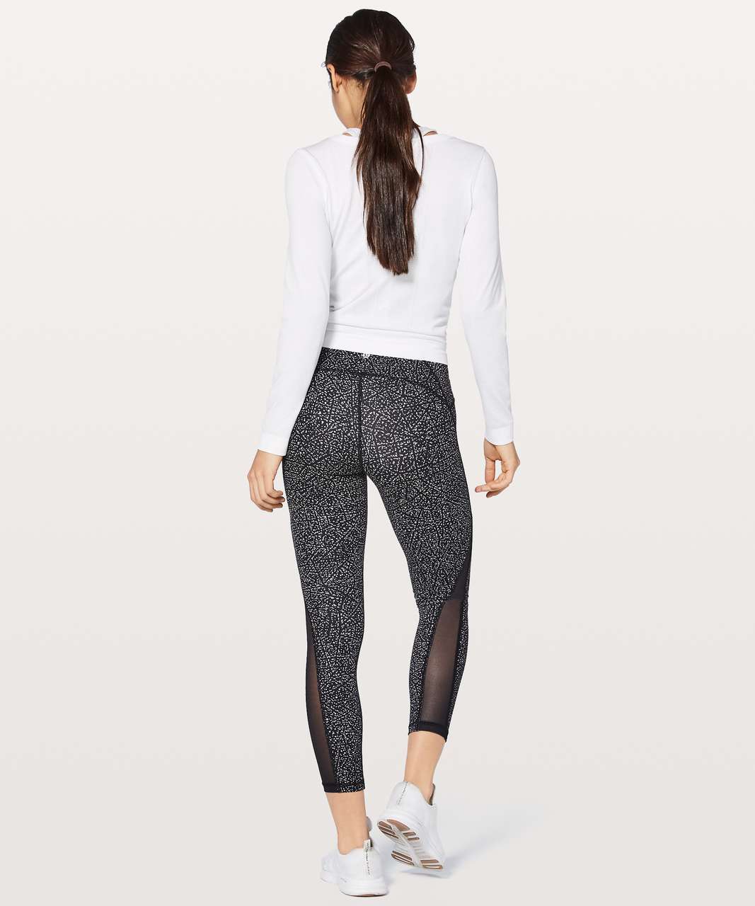 Lululemon Train Times 7/8 Pant 25" - Night View White Black / Black