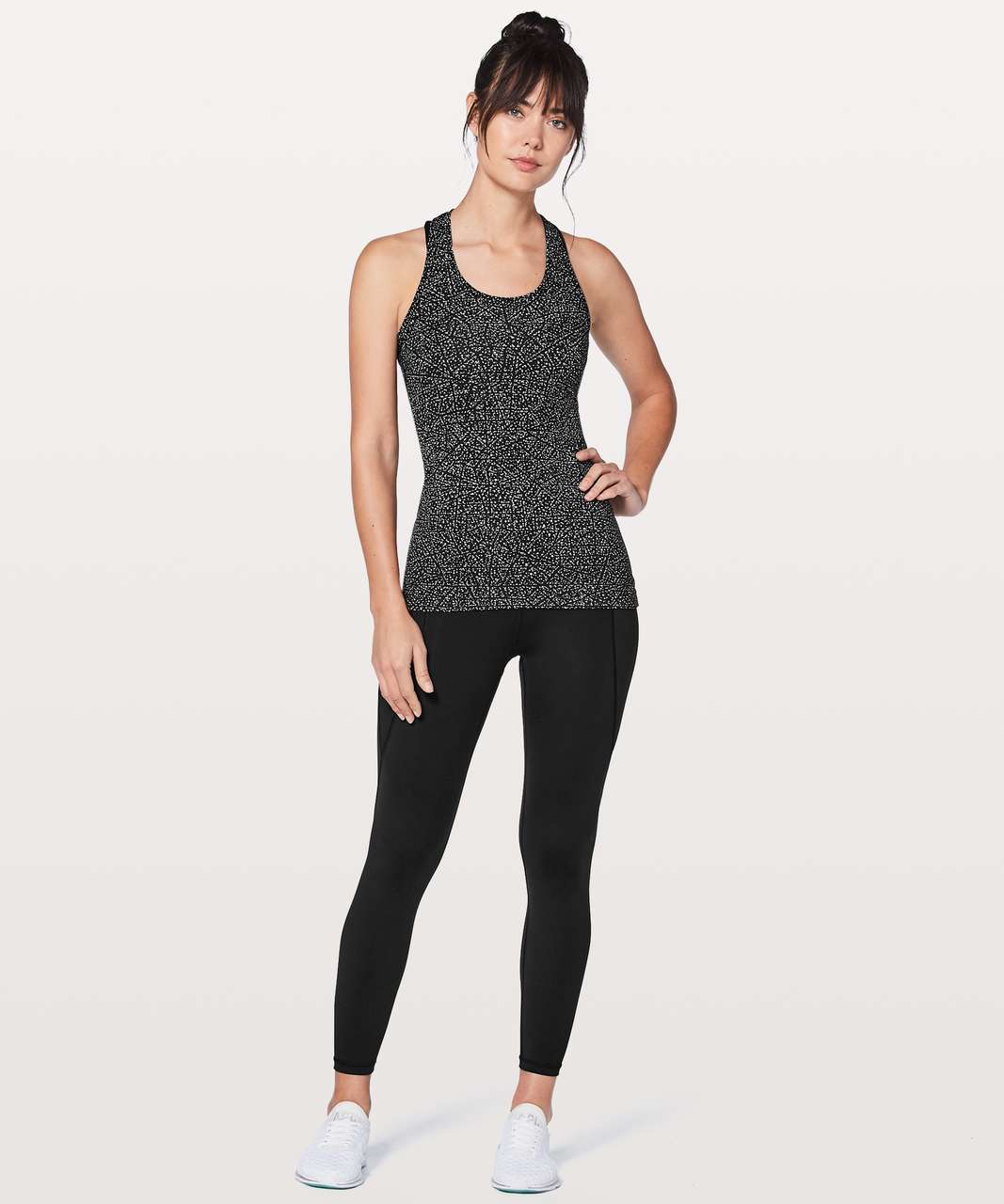 Lululemon Cool Racerback II - Night View White Black