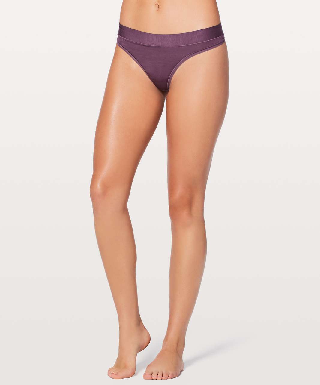 Micromodal and lace g-string Woman, Purple