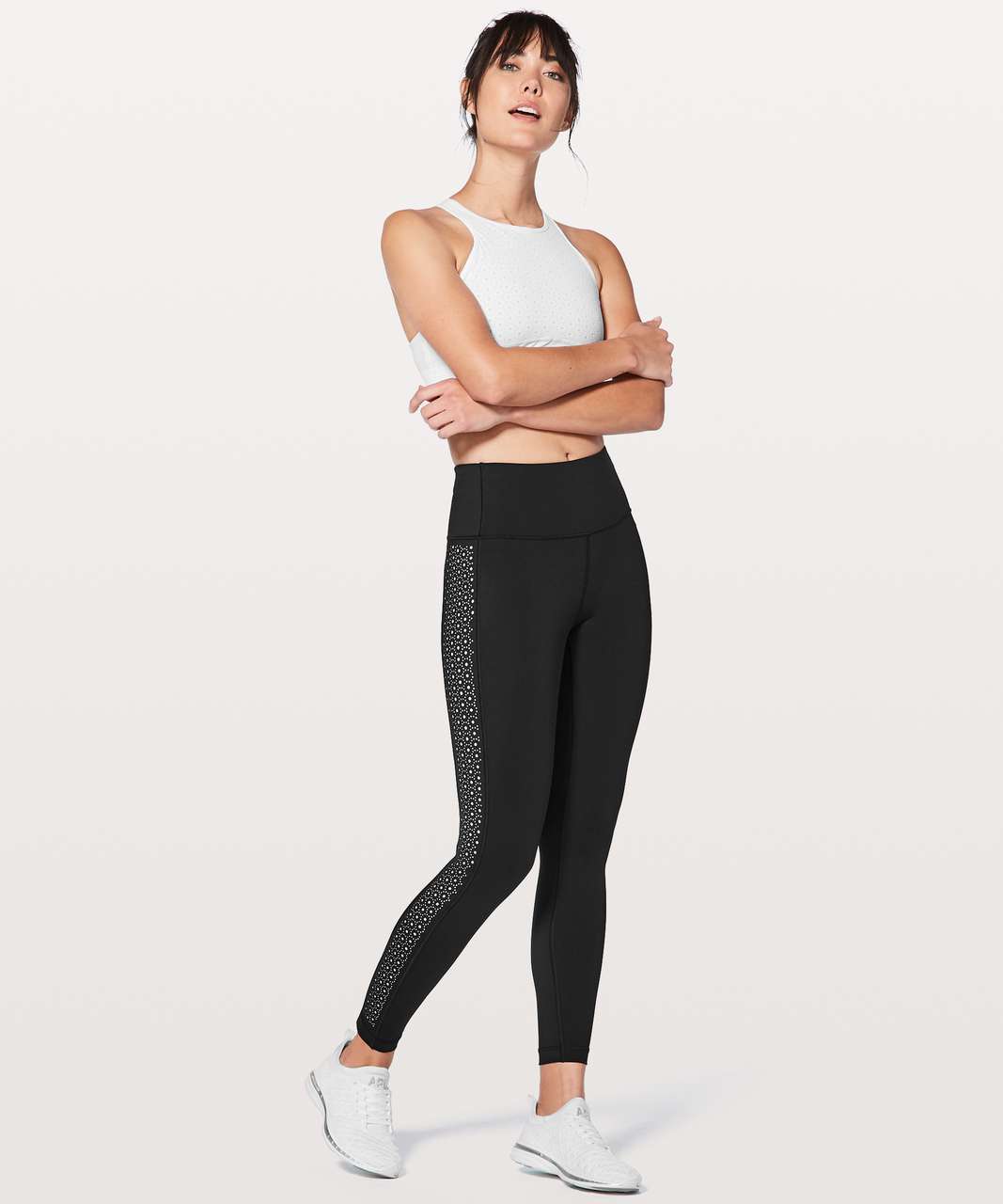 Lululemon Colour Me Quick Cropped Black Leggings Size 6 - $23 - From Bailey