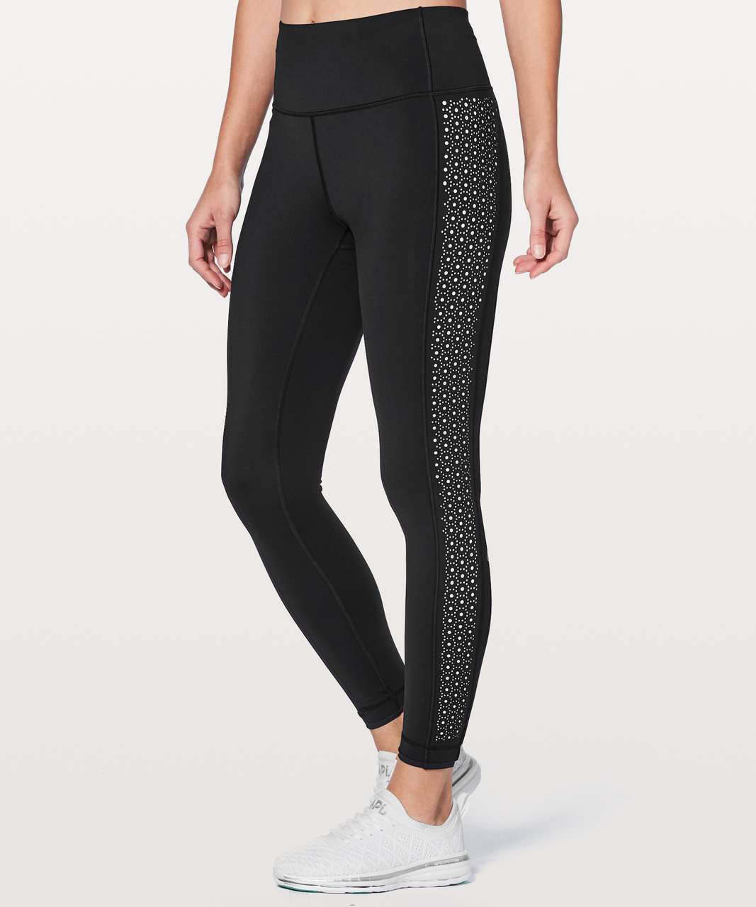 Lululemon Colour Me Quick 7/8 Tight 25 - Black / White - lulu fanatics