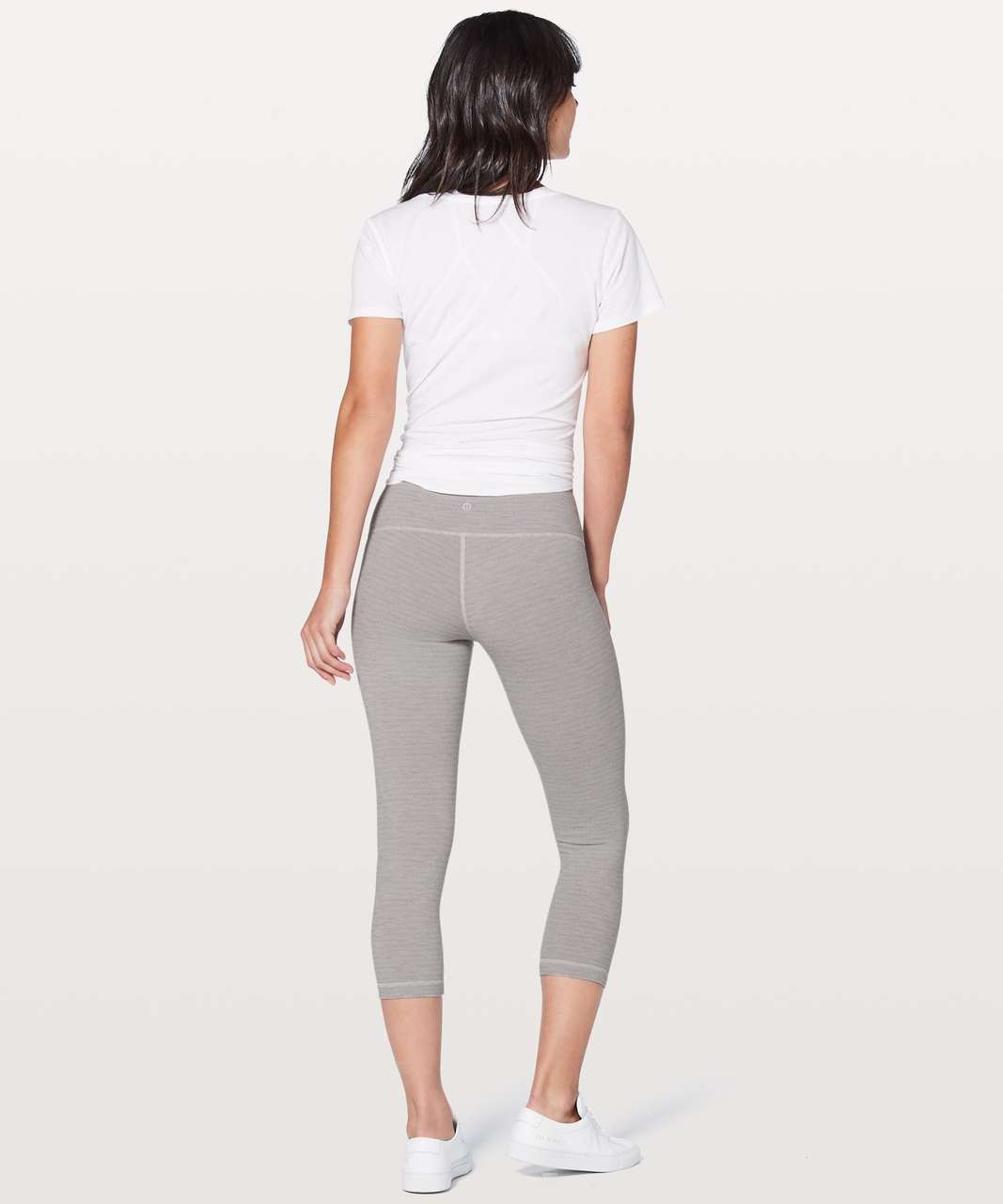 Lululemon Wunder Under Crop III 21" - Luon Pique Slate Silver Spoon