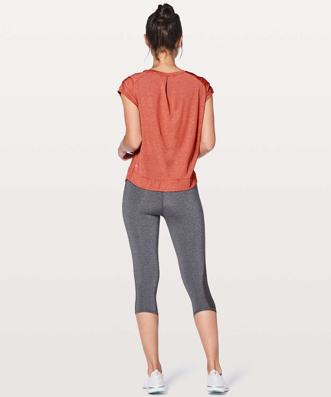 Lululemon Gait Keeper Short Sleeve - Heathered Bonfire