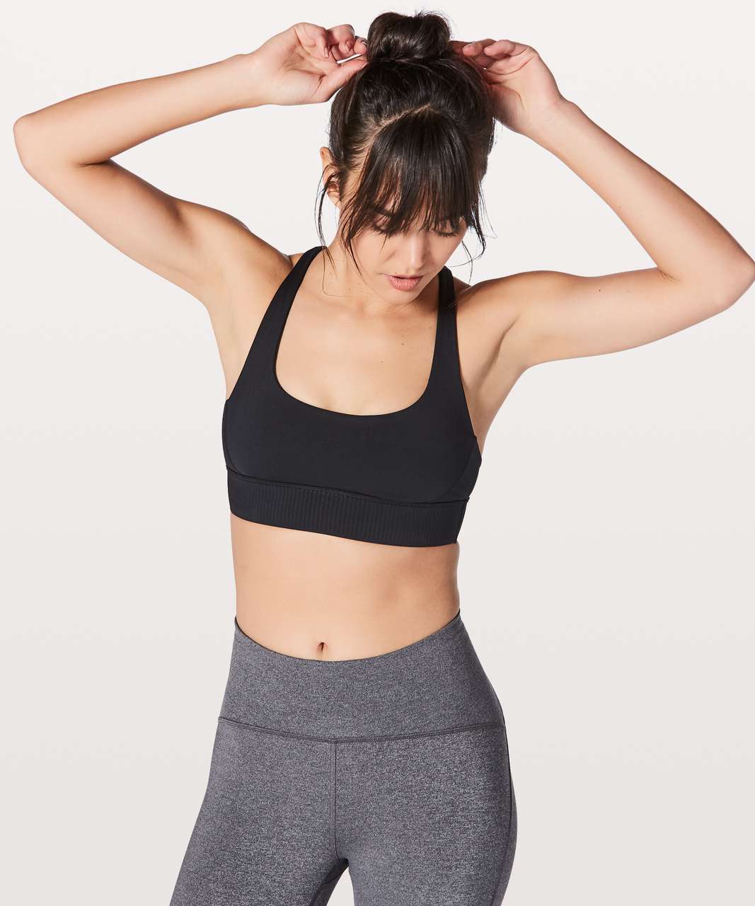 Lululemon Get Strappy Bra - Black - lulu fanatics