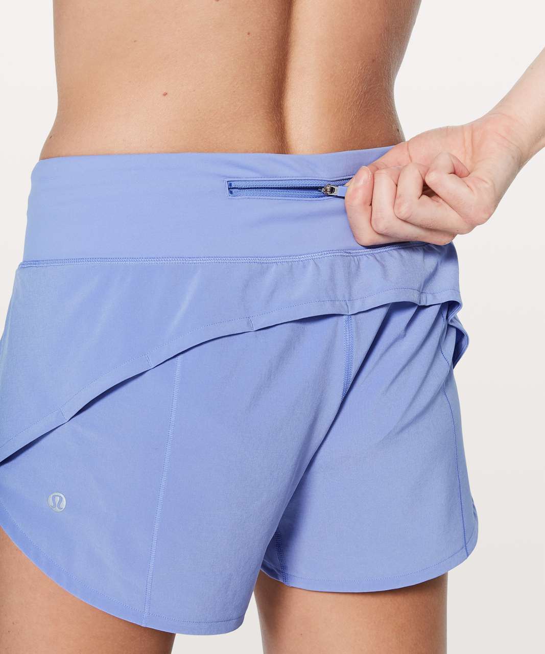 Lululemon Speed Up Short Long 4" - Hydrangea Blue