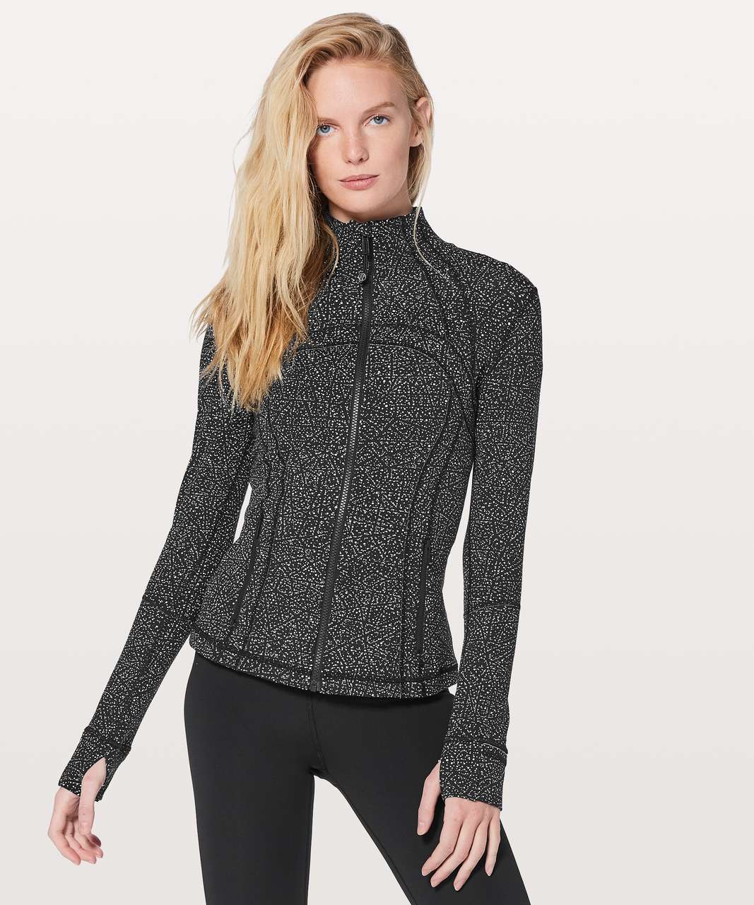 Lululemon Define Jacket - Luon Variegated Knit Black Heathered Black (First  Release) - lulu fanatics