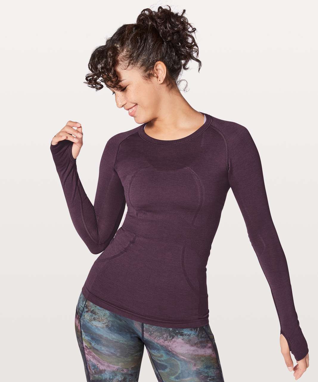 Lululemon Swiftly Tech Long Sleeve Crew - Foxglove / Foxglove