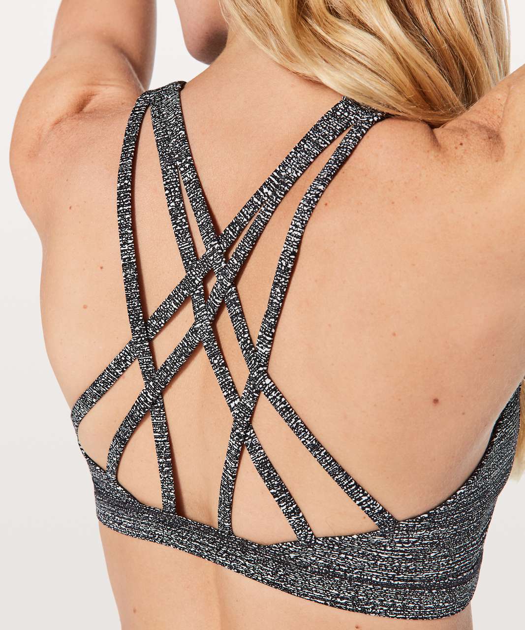 Lululemon Free To Be Serene Bra - Salt Alpine White Black