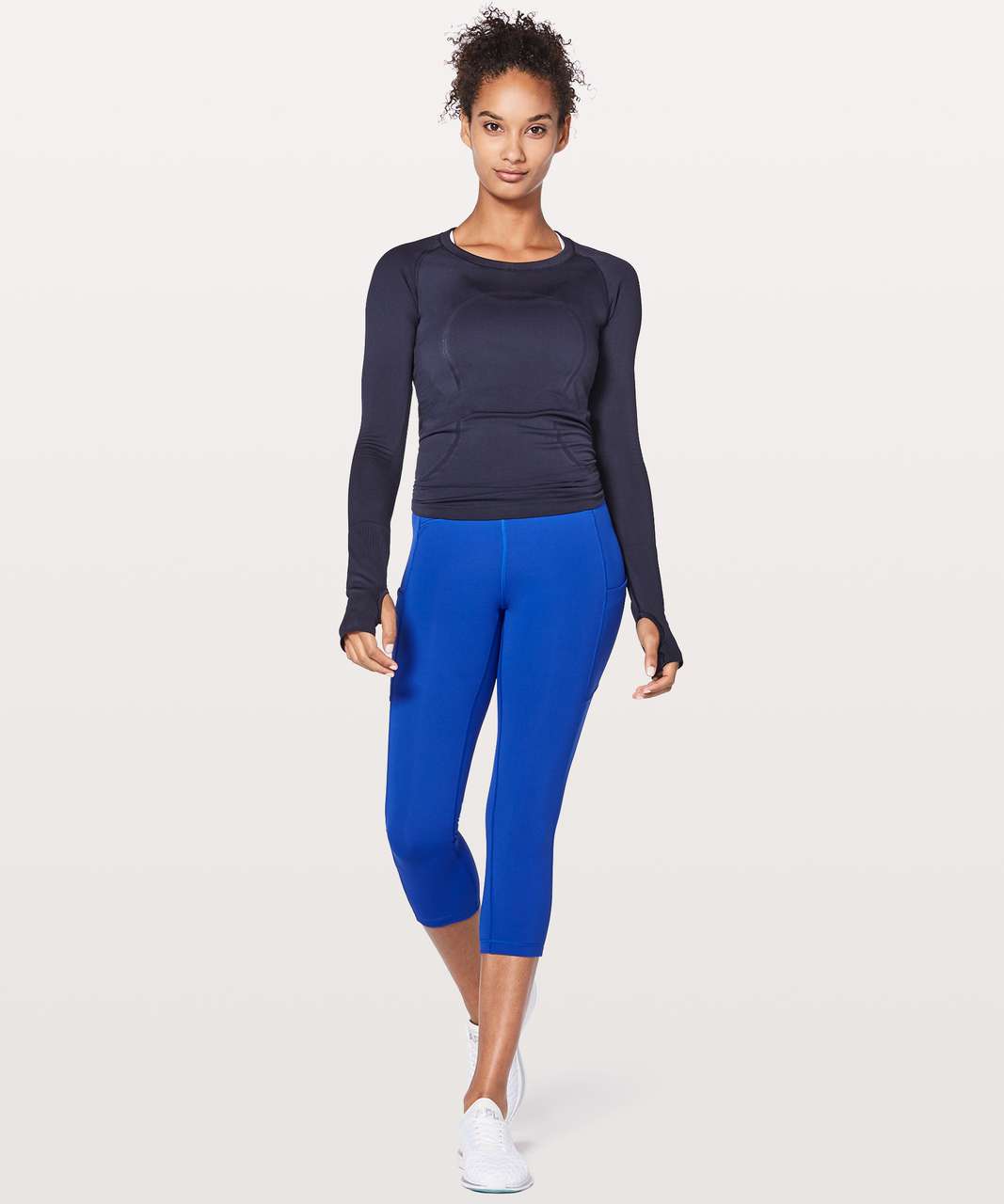 Lululemon Speed Up Crop 21 - Jet Stream - lulu fanatics