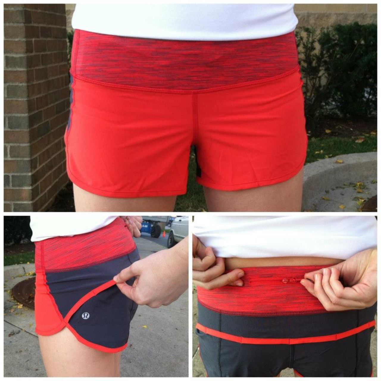 Lululemon Run:  Speed Short - Love Red / Coal / Wee Are From Space Love Red Coal