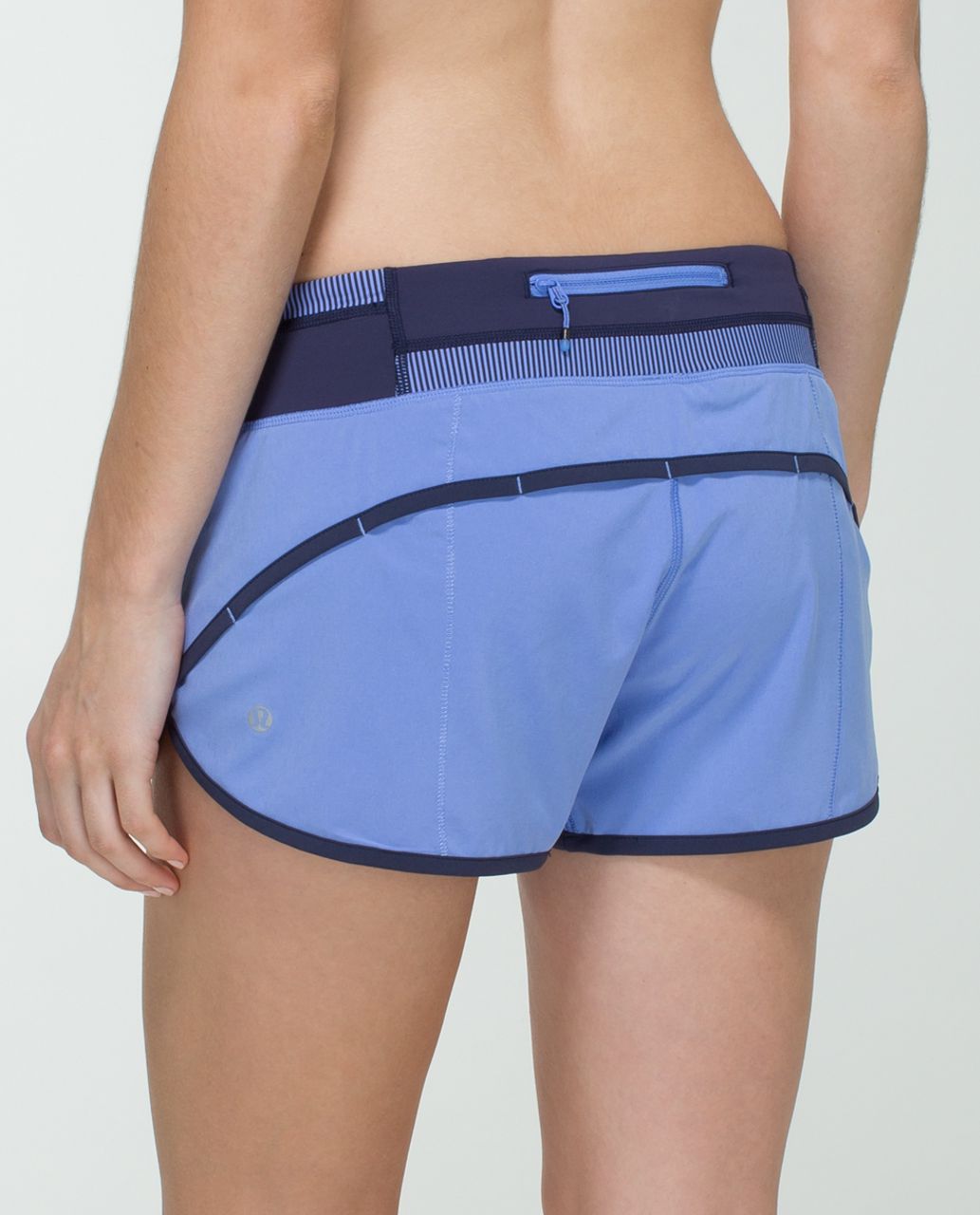 Lululemon Run:  Speed Short *4-way Stretch - Lullaby / Quilt Spring 14-22 / Cadet Blue