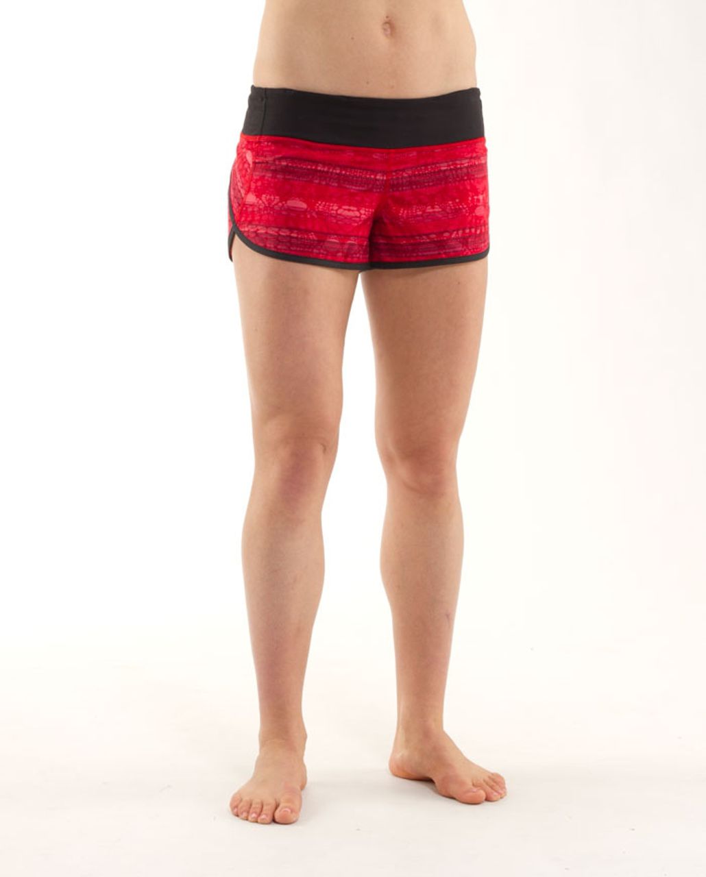 Lululemon Run:  Speed Short - Make Davie Run Crazy Print /  Black