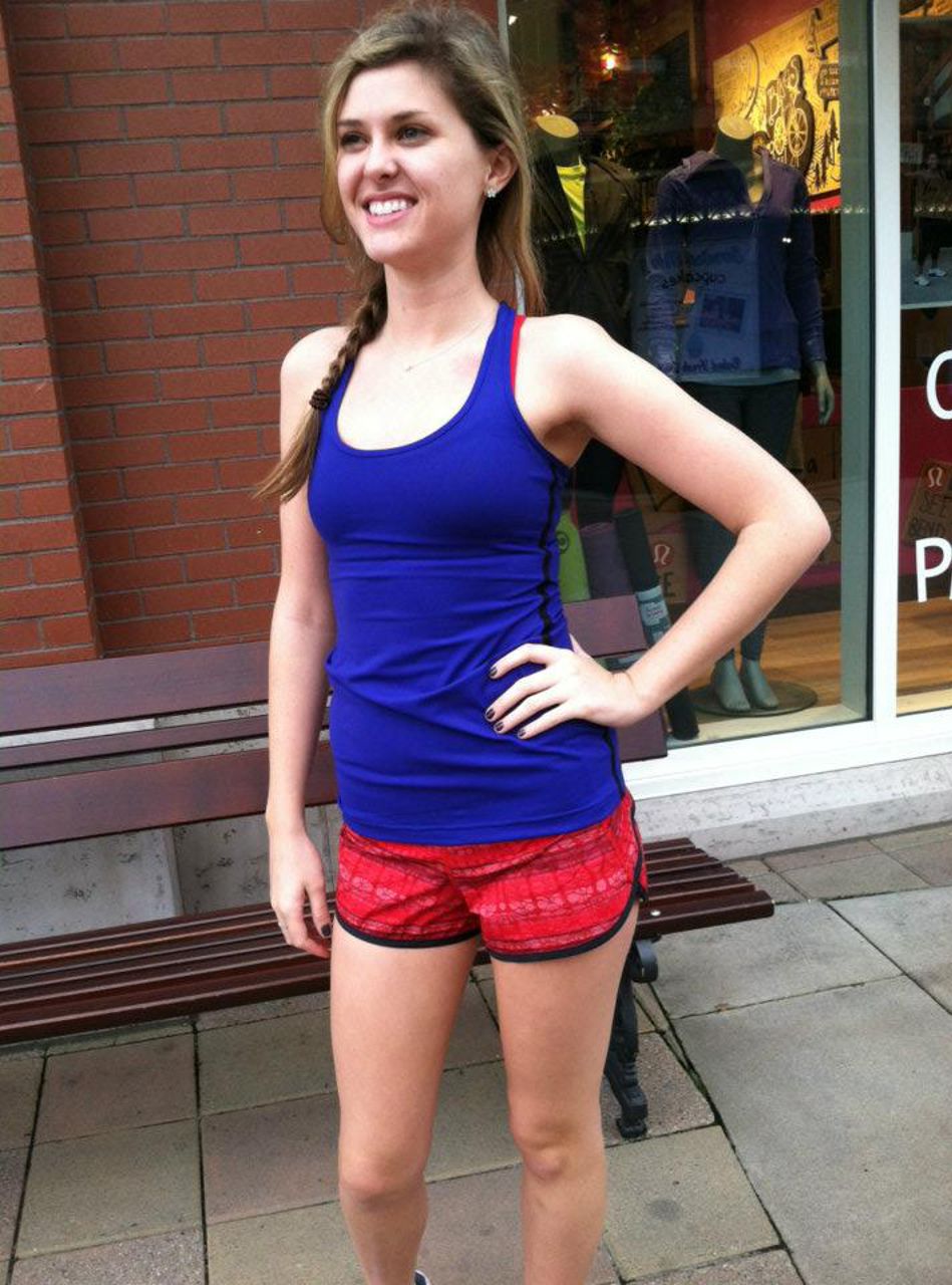 Lululemon Run:  Speed Short - Make Davie Run Crazy Print /  Black