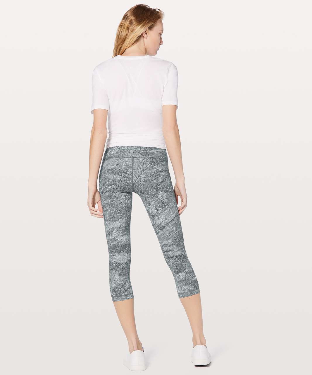 Lululemon Wunder Under Crop (Hi-Rise) 21" - Area Ice Grey