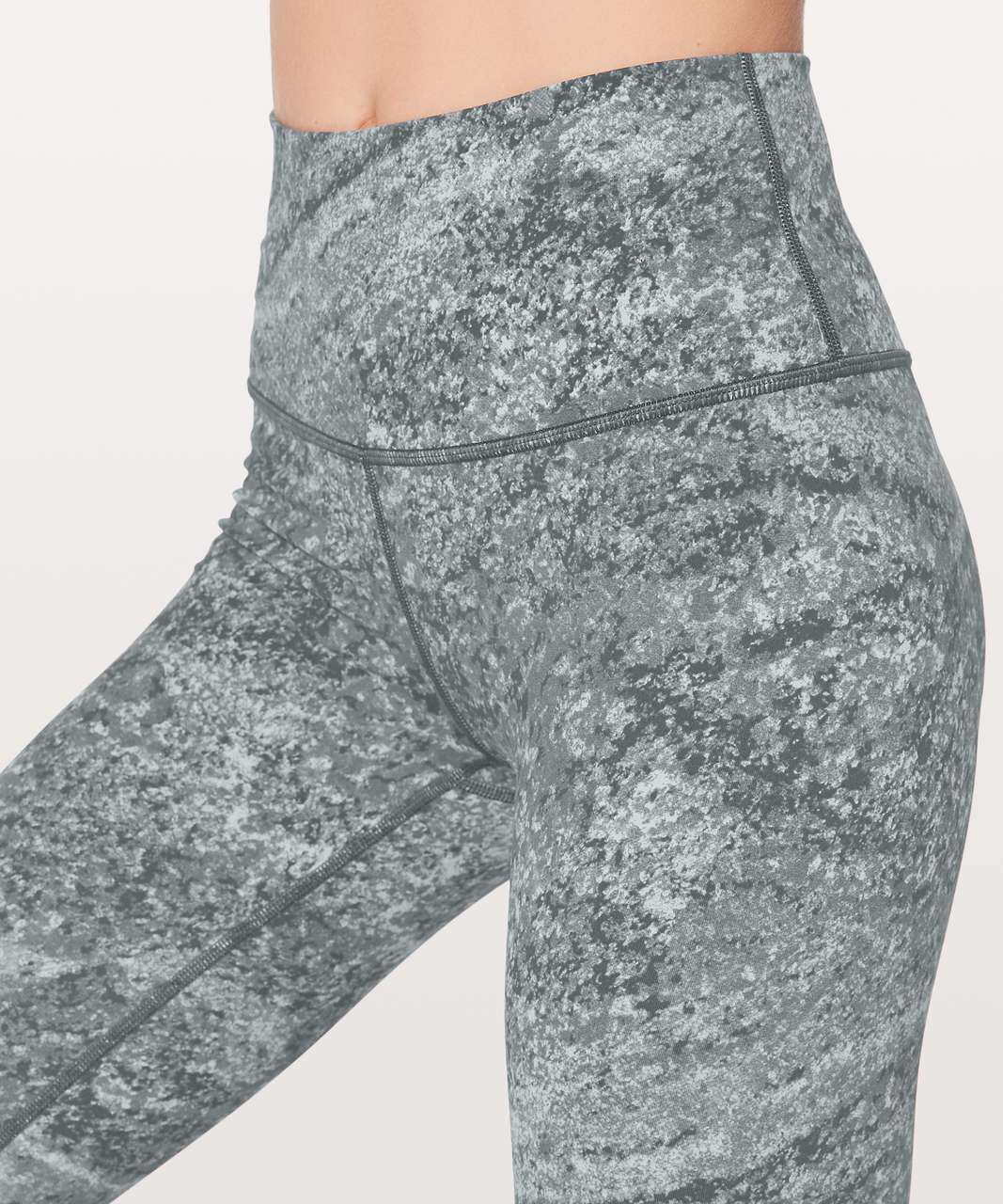 Lululemon High Rise Leggings 28” Gray Grey Thick Textured Knit