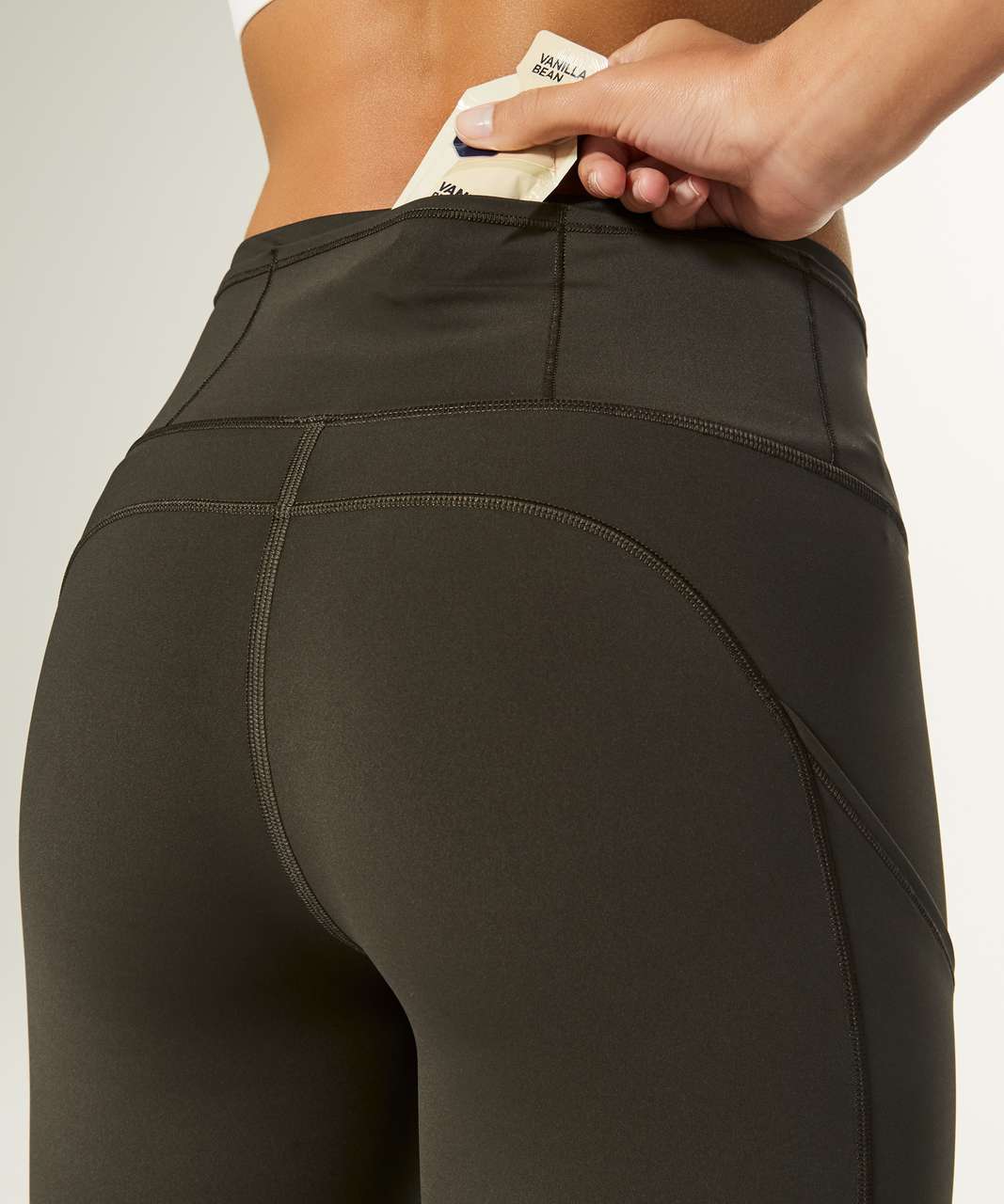 Lululemon Fast & Free 7/8 Tight II *Nulux 25" - Dark Olive (First Release)