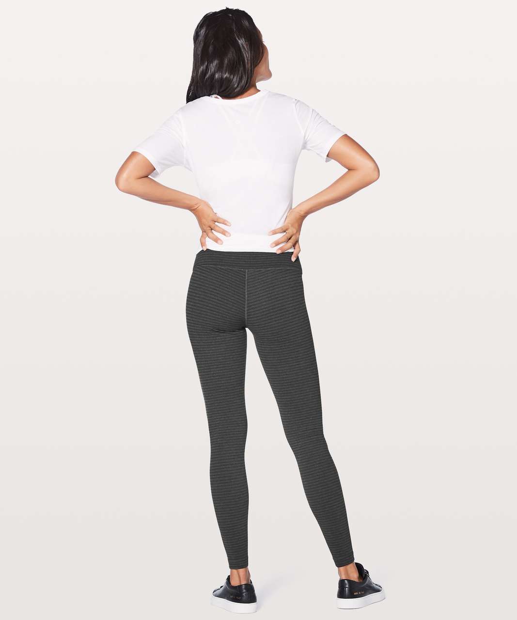 Lululemon Wunder Under Hi-Rise Tight 28" - Luon Pique Black Dark Slate