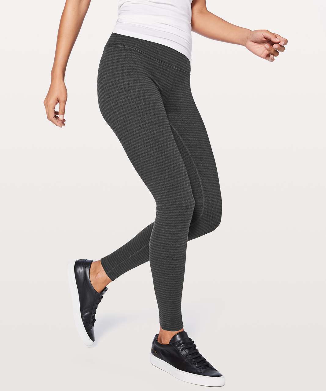 Lululemon Wunder Under Hi-Rise Tight 28" - Luon Pique Black Dark Slate