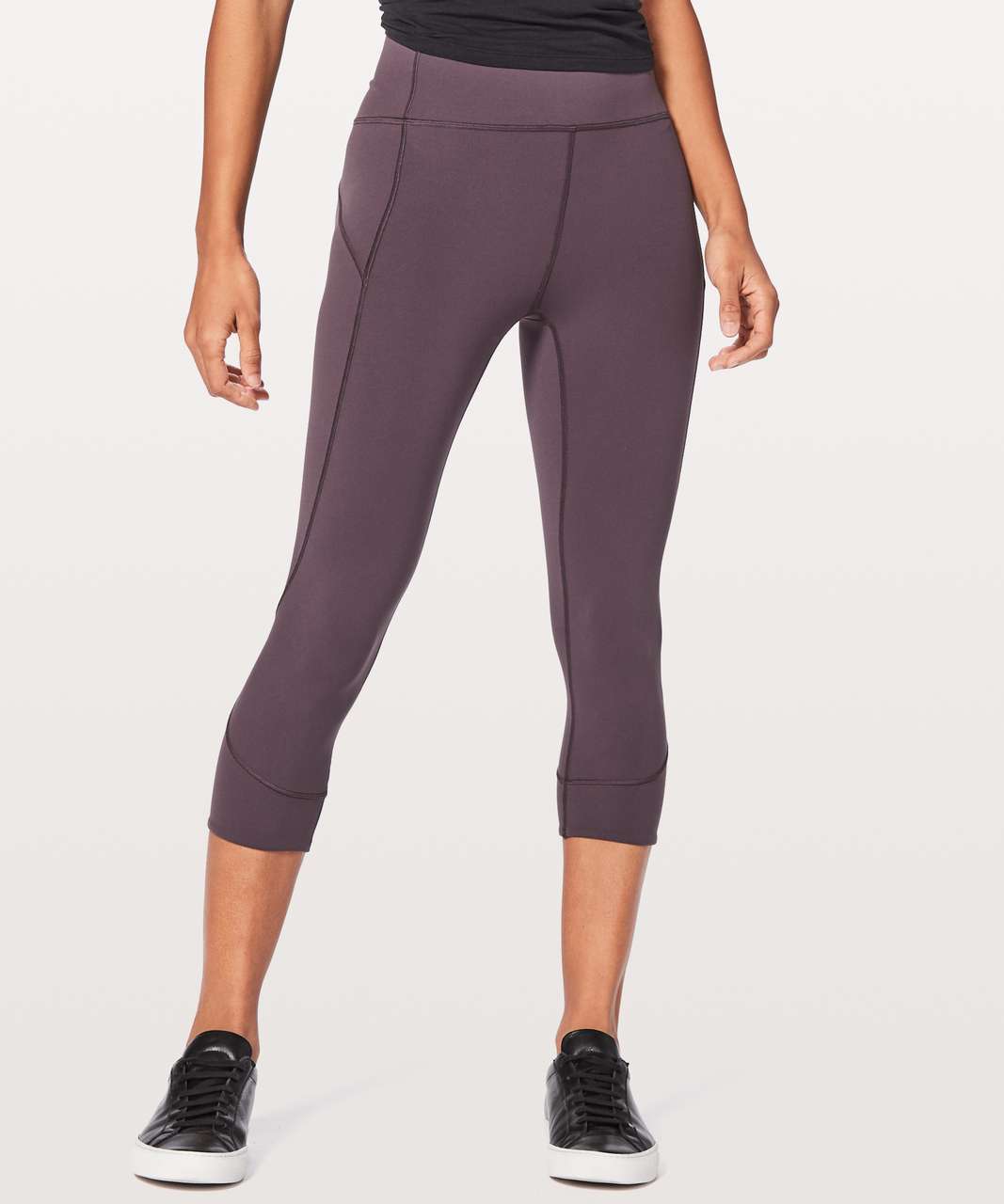 Lululemon In Movement Crop *Everlux 19" - Black Currant