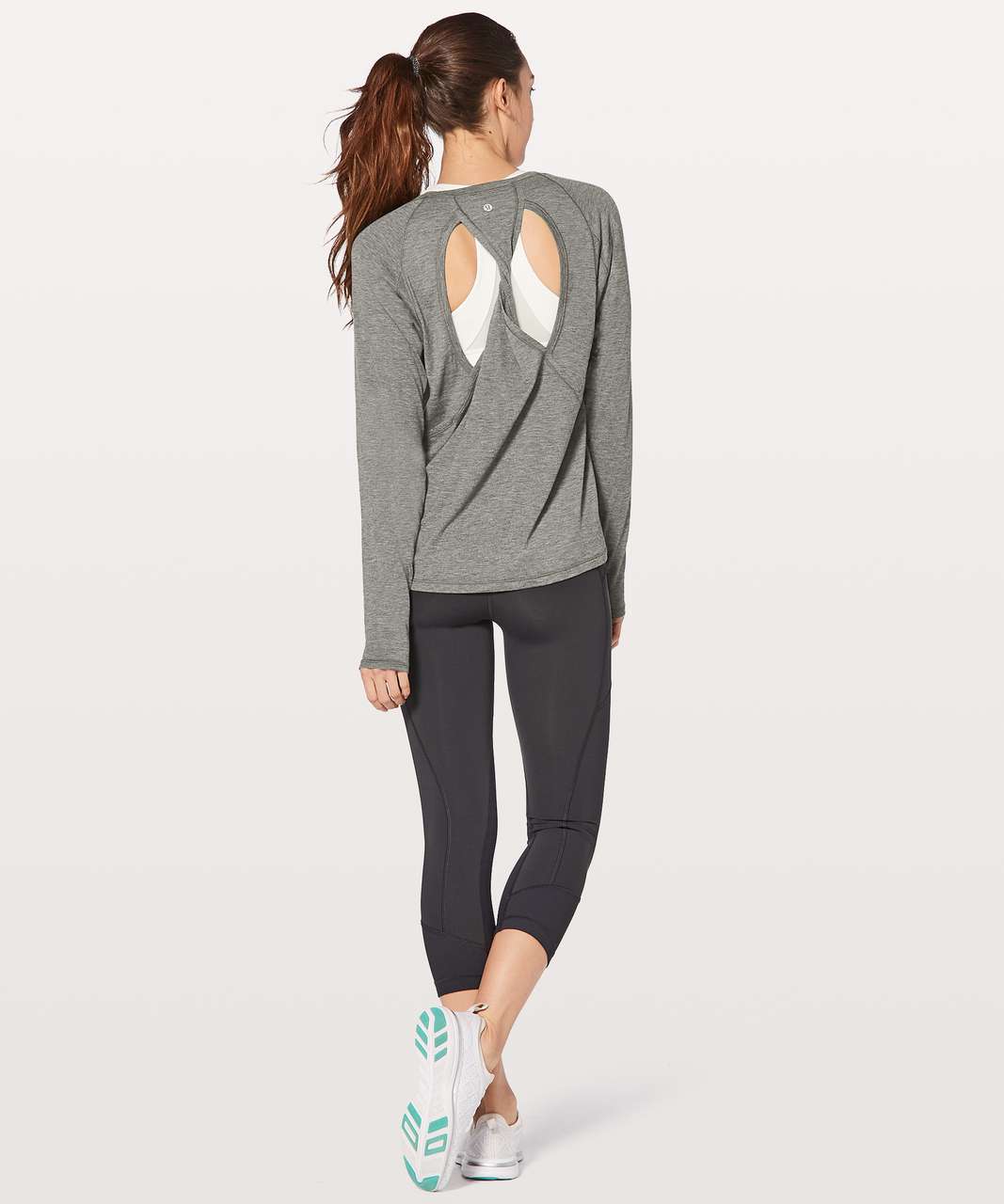 Lululemon Stop Drop & Squat Long Sleeve - Heathered Black