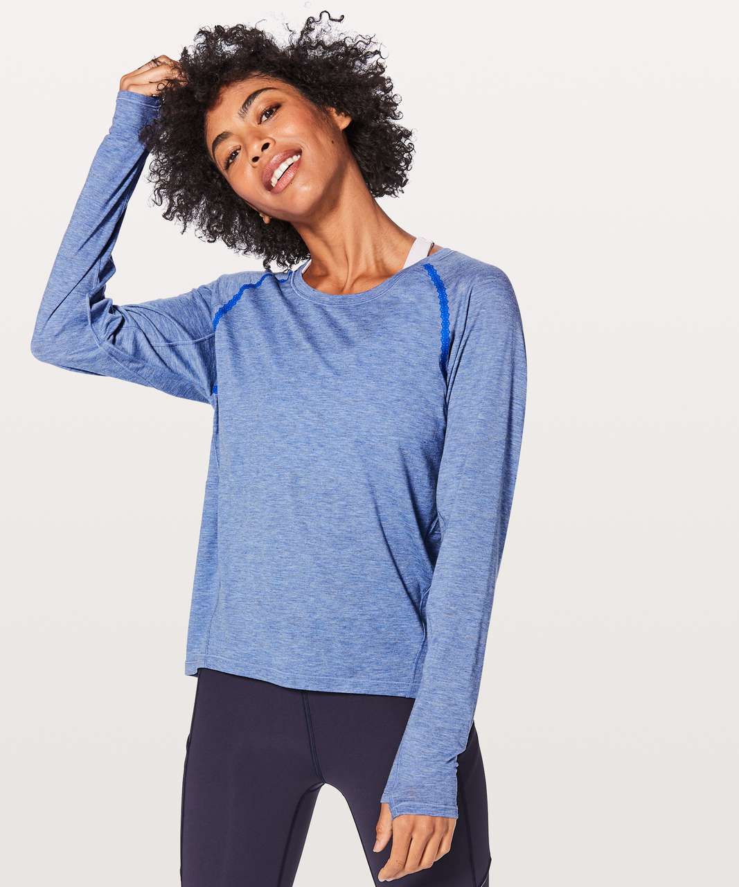 Lululemon Short Stop Long Sleeve - Black - lulu fanatics