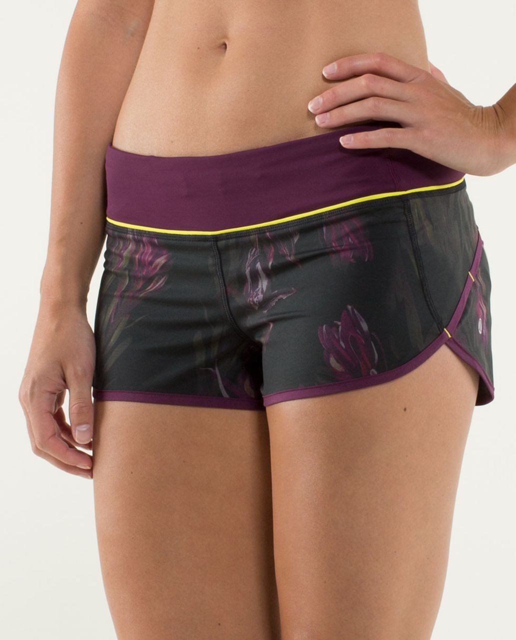 Lululemon Run:  Speed Short - Midnight Iris Multi / Plum