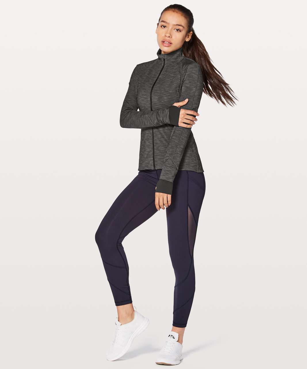 Lululemon Gait Keeper Jacket - Heathered Black - lulu fanatics