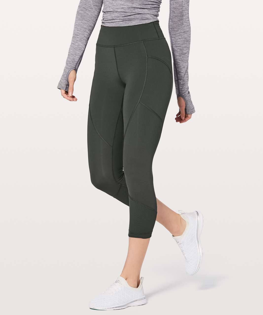 Lululemon Game Point Crop 23 - Deep Coal - lulu fanatics