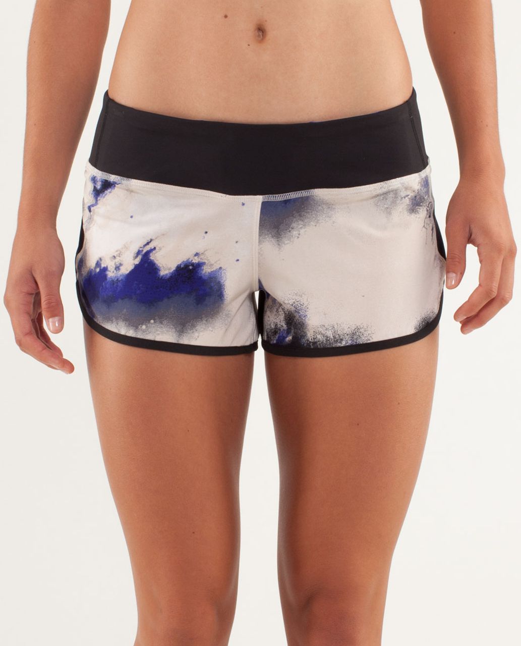 Lululemon Run:  Speed Short - Milky Way Multi Print / Black