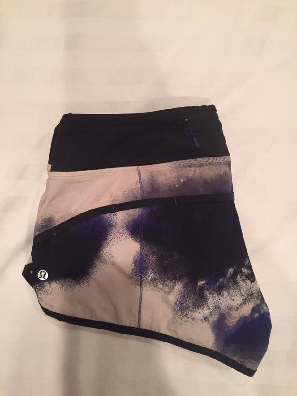 Lululemon Run:  Speed Short - Milky Way Multi Print / Black