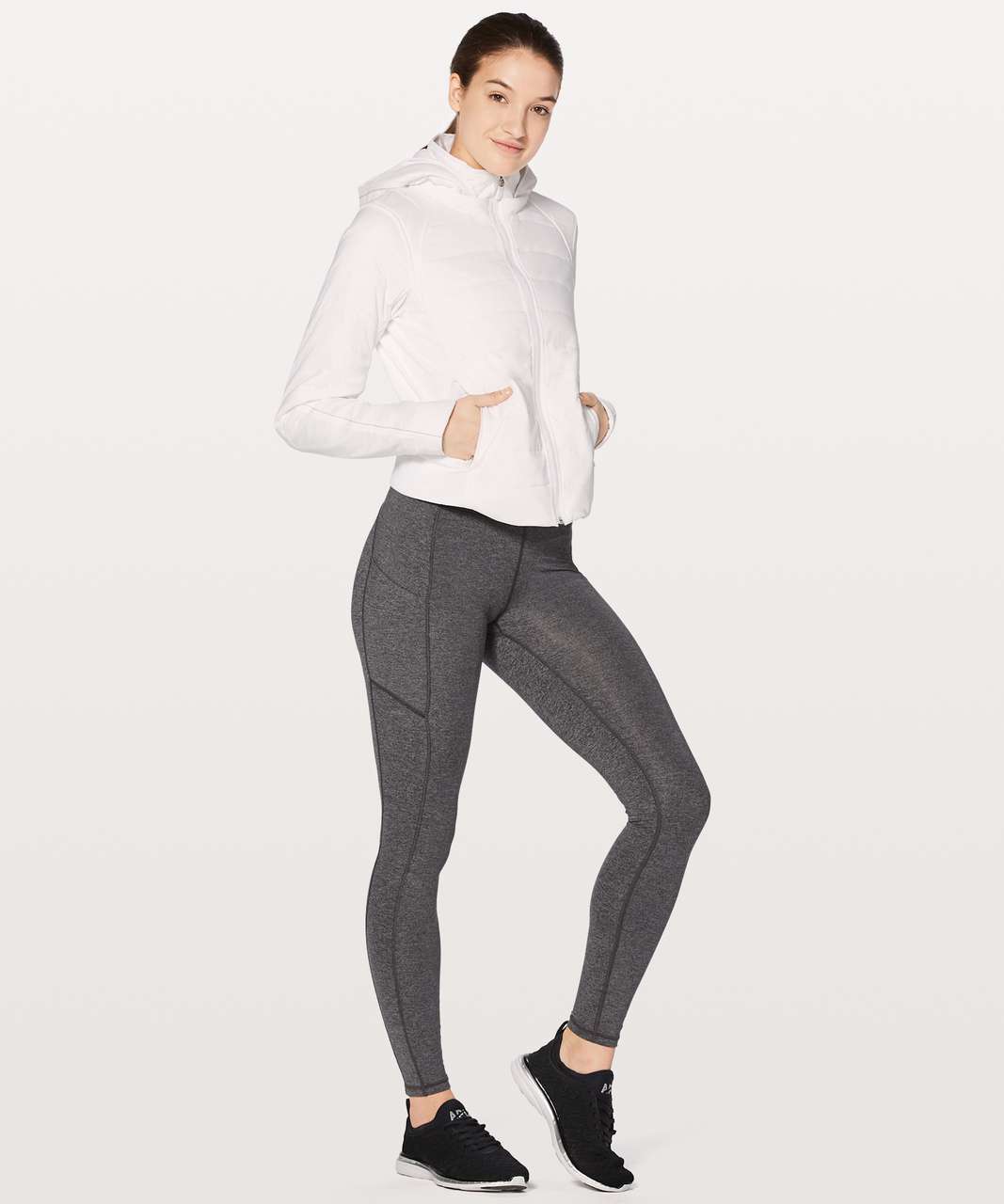 Lululemon Push Your Pace Jacket - White - lulu fanatics