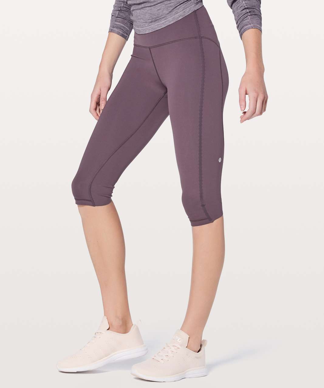 Lululemon Stop Drop & Squat Crop 17" - Black Currant