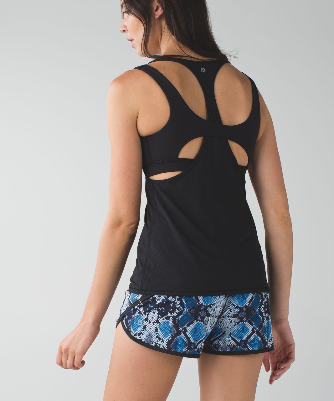 Lululemon Run:  Speed Short *4-way Stretch - Mini Ziggy Snake Caspian Blue Pipe Dream Blue / Pipe Dream Blue / Caspian Blue