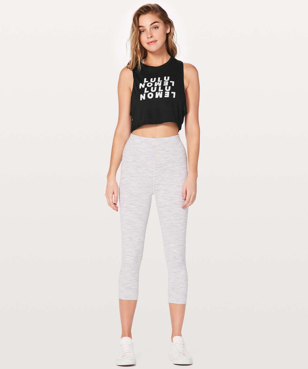 Lululemon Muscle Love Crop Tank *Expression - Black