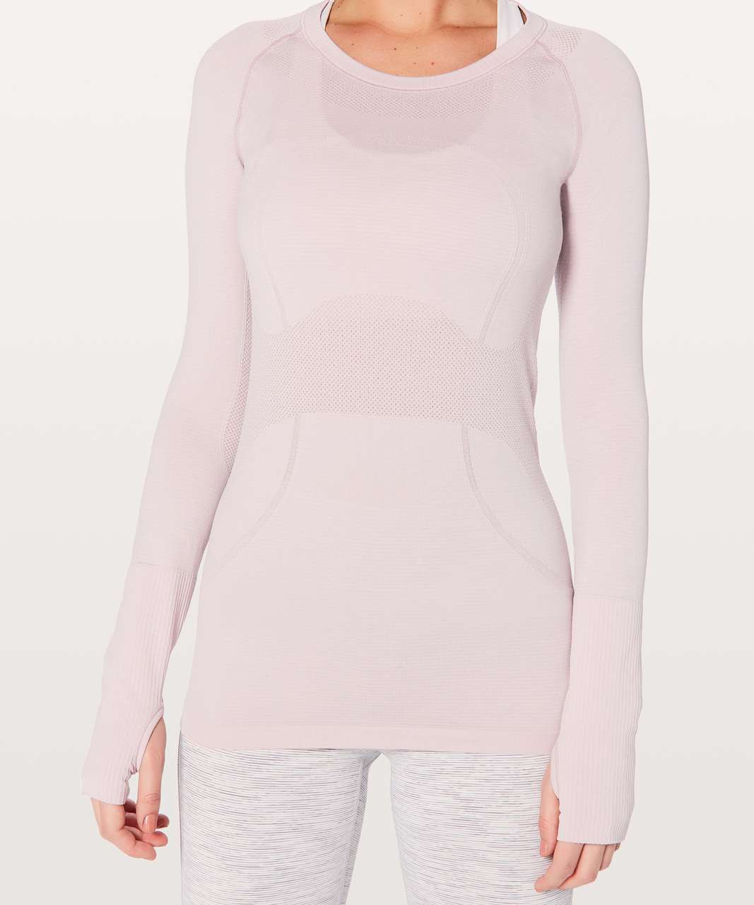 Lululemon Swiftly Tech Long Sleeve Crew - Porcelain Pink