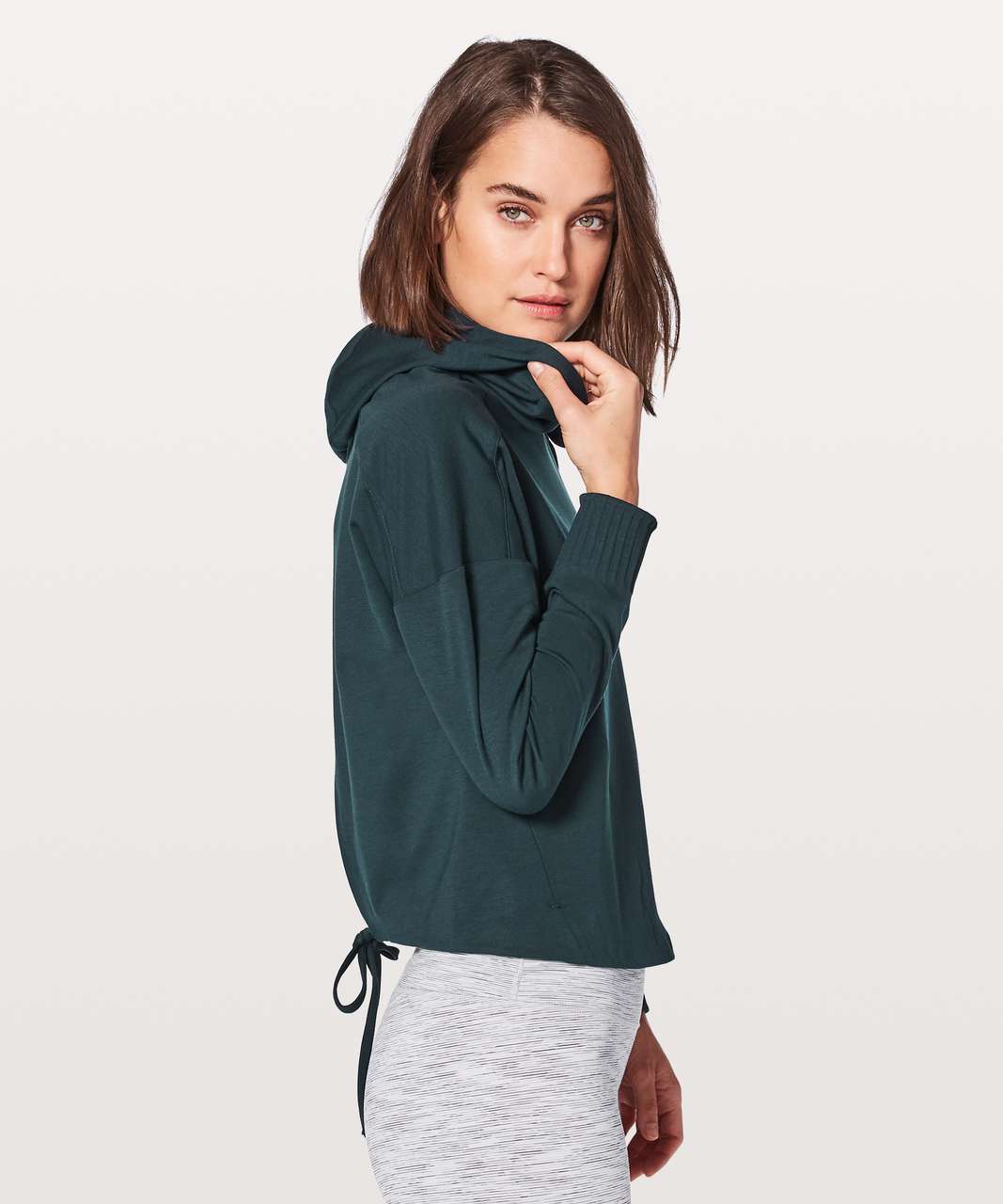 Lululemon Split Hoodie - Heathered Light Grey - lulu fanatics