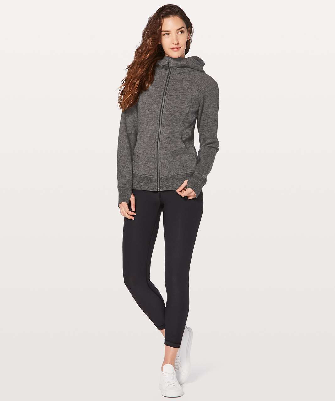 Lululemon Scuba Hoodie *Light Cotton Fleece - Heathered Core Dark