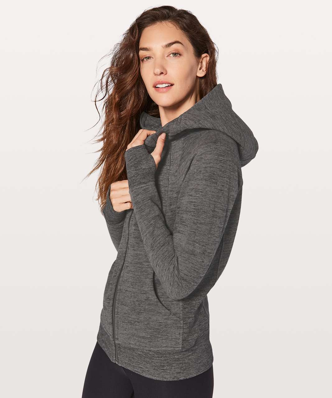 Lululemon Scuba Hoodie *Light Cotton Fleece - Heathered Core Dark