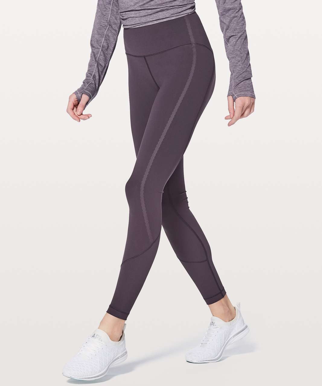 Lululemon Stop Drop and Squat Leggings Area Ice Grey Size 2