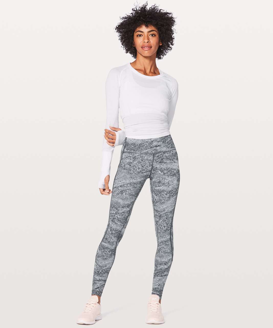 Lululemon Stop Drop & Squat Tight 28 - Area Ice Grey - lulu fanatics