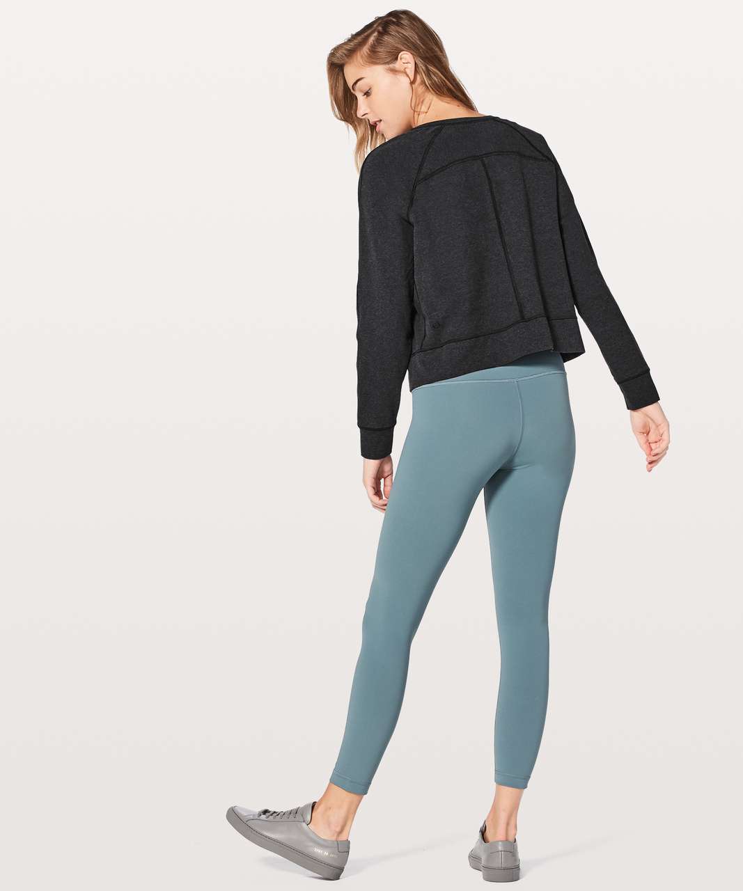 Lululemon Loop Back Crew *Expression - Heathered Black